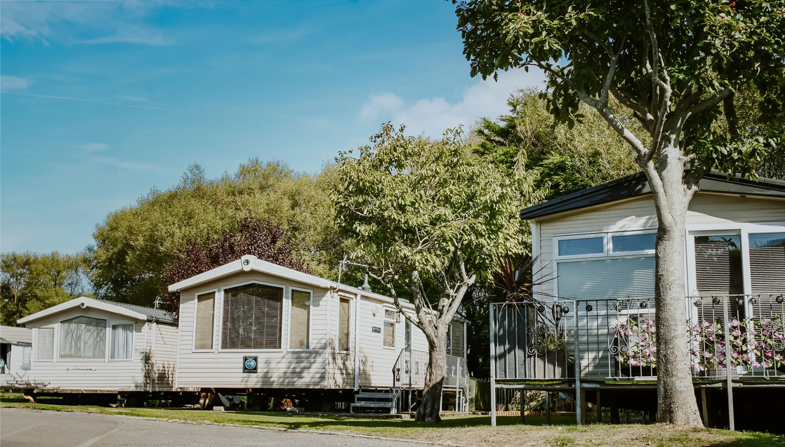 Static holiday homes at Country View Holiday Park in Weston Super Mare